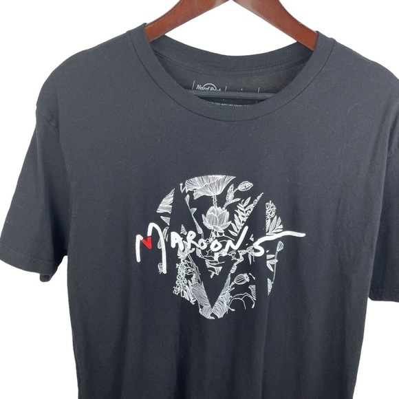 Maroon 5 X Hardrock | Black Band Graphic Tee Shirt - Picture 2 of 6